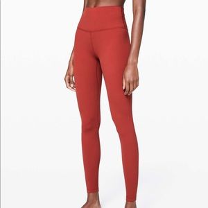 lululemon Aline High-rise Pant 28” 4 Burnt Orange